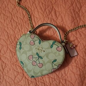 Coach cherry heart crossbody